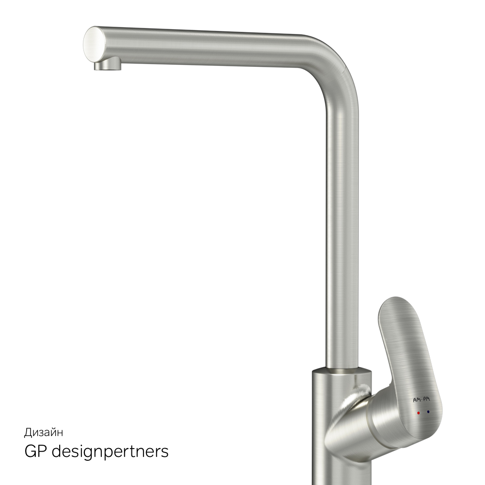 F8005011 смеситель для кухни L-образный излив сатин шт. AM.PM Like - Вид №8
