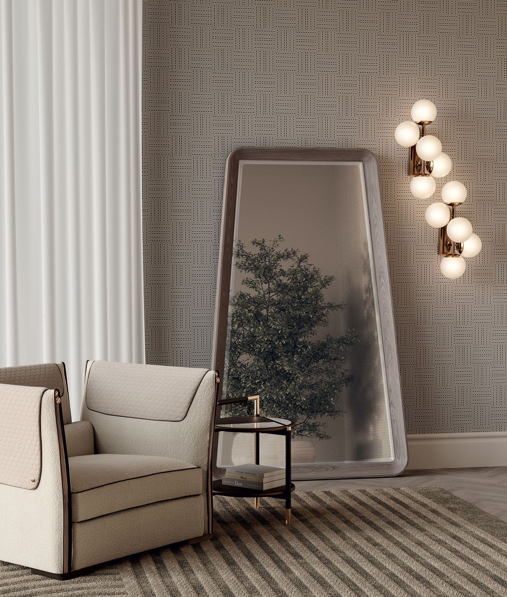 Настенное зеркало Vittoria Frigerio BARBERINI ARCH-00092714 - Вид №1