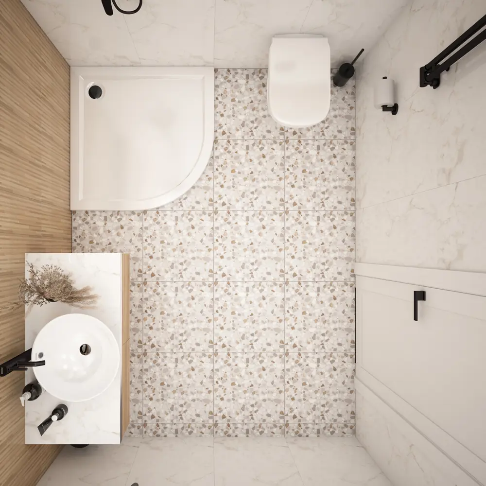 METAKAM Joy - угловой душевой поддон 1/4 круга 80×80 см 89386663 STLM-1401153 - Вид №6