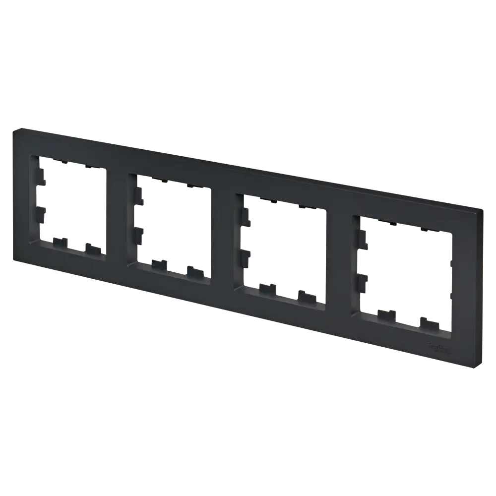 Рамка Systeme Electric AtlasDesign 4 поста цвет базальт 89457202 STLM-2023052 - Вид №1