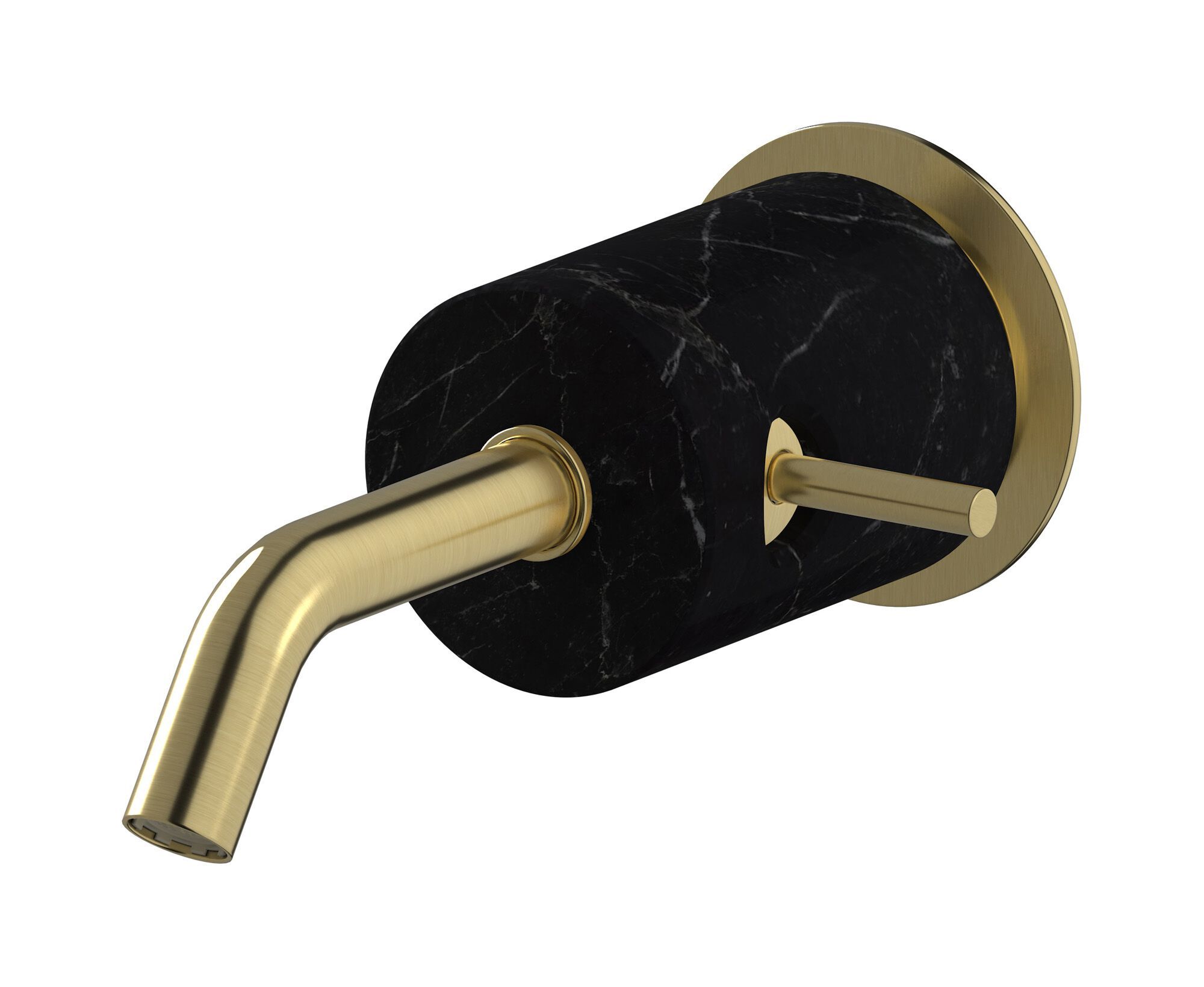 Однорычажный настенный смеситель для раковины с автоматическим сливом IB мрамор + мрамор Elle ARCH-00082900 - Вид №5