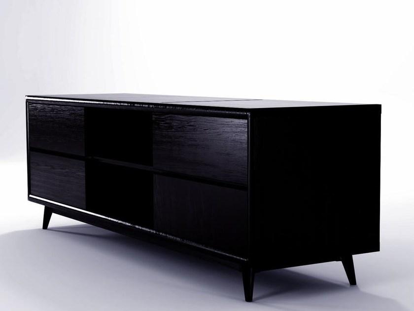 KARPENTER Низкая деревянная тумба под телевизор Vintage sun-id-1382784 - Вид №5