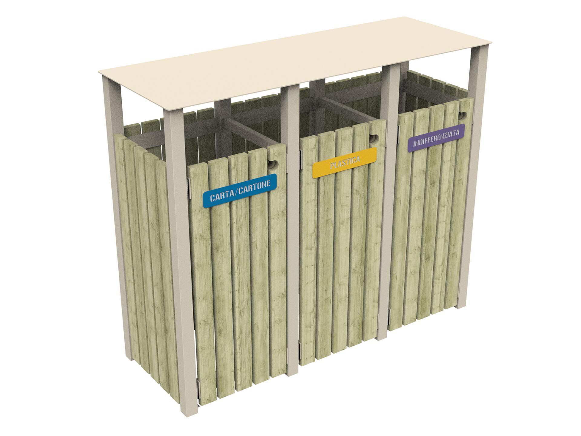 Корзина для мусора для раздельного сбора Lazzari MONTANA ARCH-00105250 - Вид №1