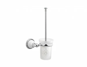 233584.0000.62 Держатель для туалетной ершика с фарфором Сатин никель