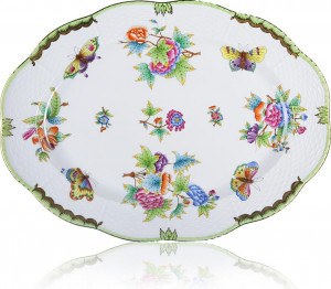 35417 Herend Блюдо овальное 41,5см "Виктория" Фарфор