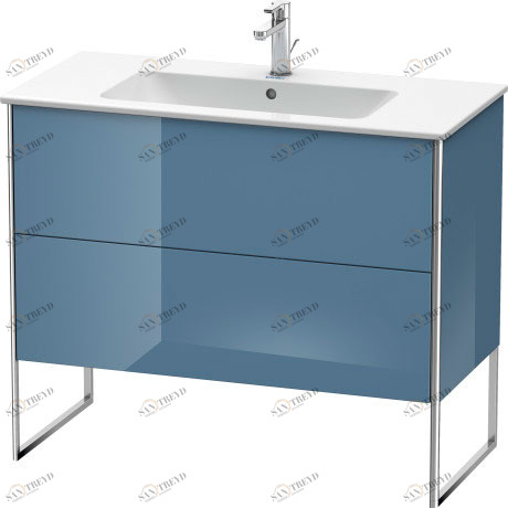 XS444704747 XSquare Тумбочка напольная Каменно-синий глянцевый лак Duravit
