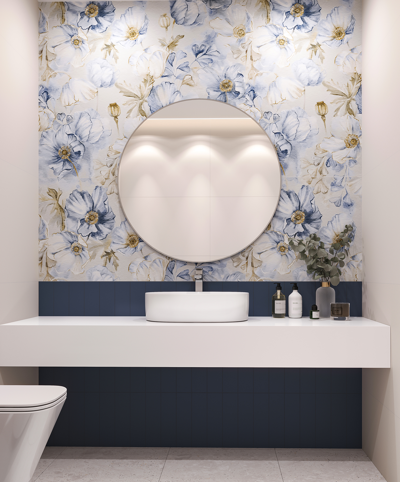 Керамическая плитка Fabia: Синий шепот интерьера STP-ST195 INCOLOR - Вид №2