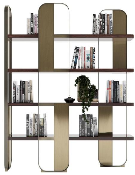 Capital Collection Самонесущий книжный шкаф из стали и дерева Giselle sun-id-1505688 - Вид №2