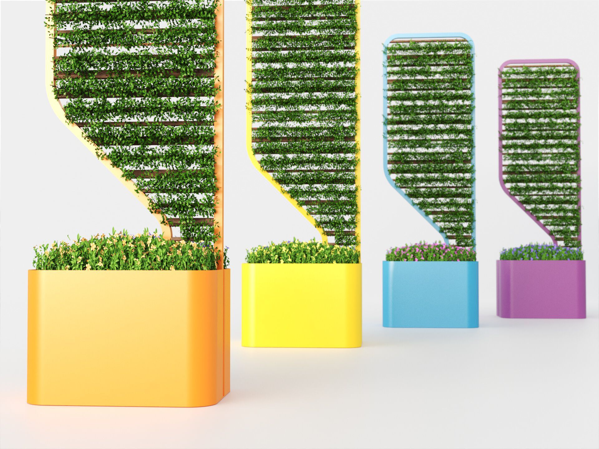 Оцинкованная стальная плантатор с решеткой Viscio Urban Design P-PLANTER ARCH-00003575 - Вид №6