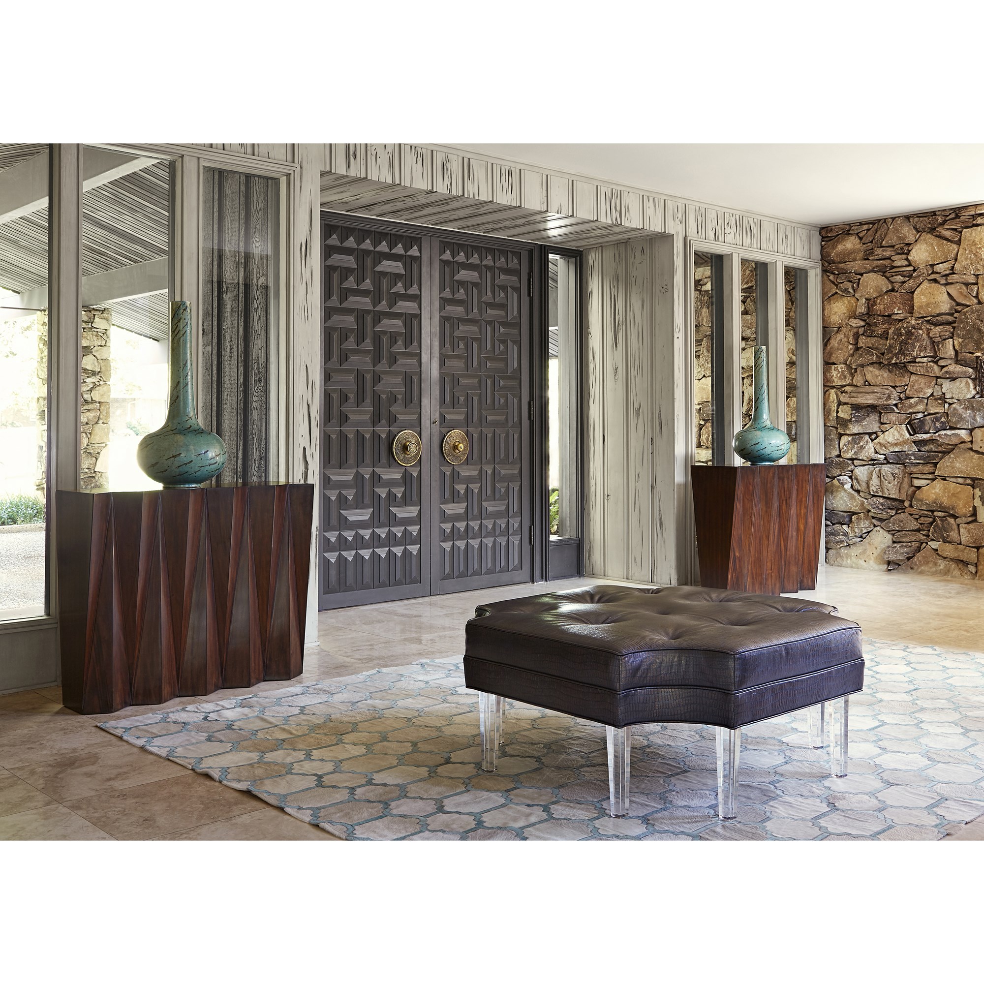 Консольные столы 12576-850-002 Accordion Console Table - Mahogany Ambella  - Вид №1