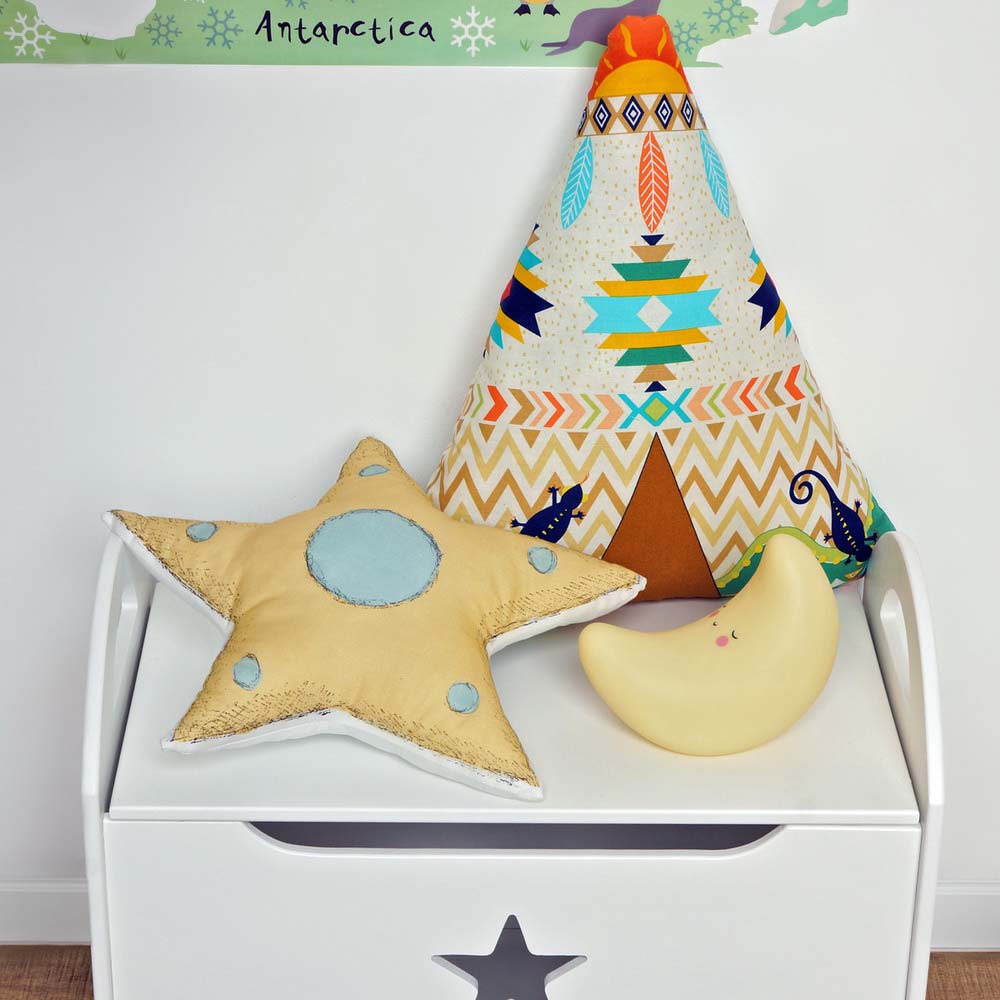 Детский сундук для игрушек белый со звездочкой VAMVIGVAM  282037 Белый;черный Santreyd  - Вид №7