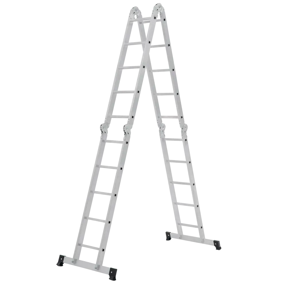 Лестница-трансформер 4-секционная Kroft до 5.4 м 5 ступеней STLM-2137358