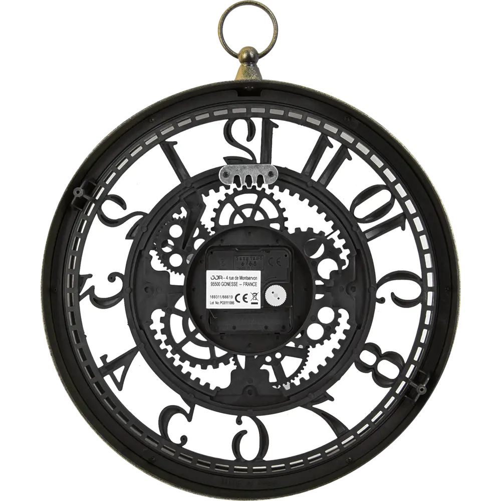 Часы настенные Atmosphera Meca круглые пластик цвет коричнево-черный ø27 см PERMANENT STLM-2061085 - Вид №1
