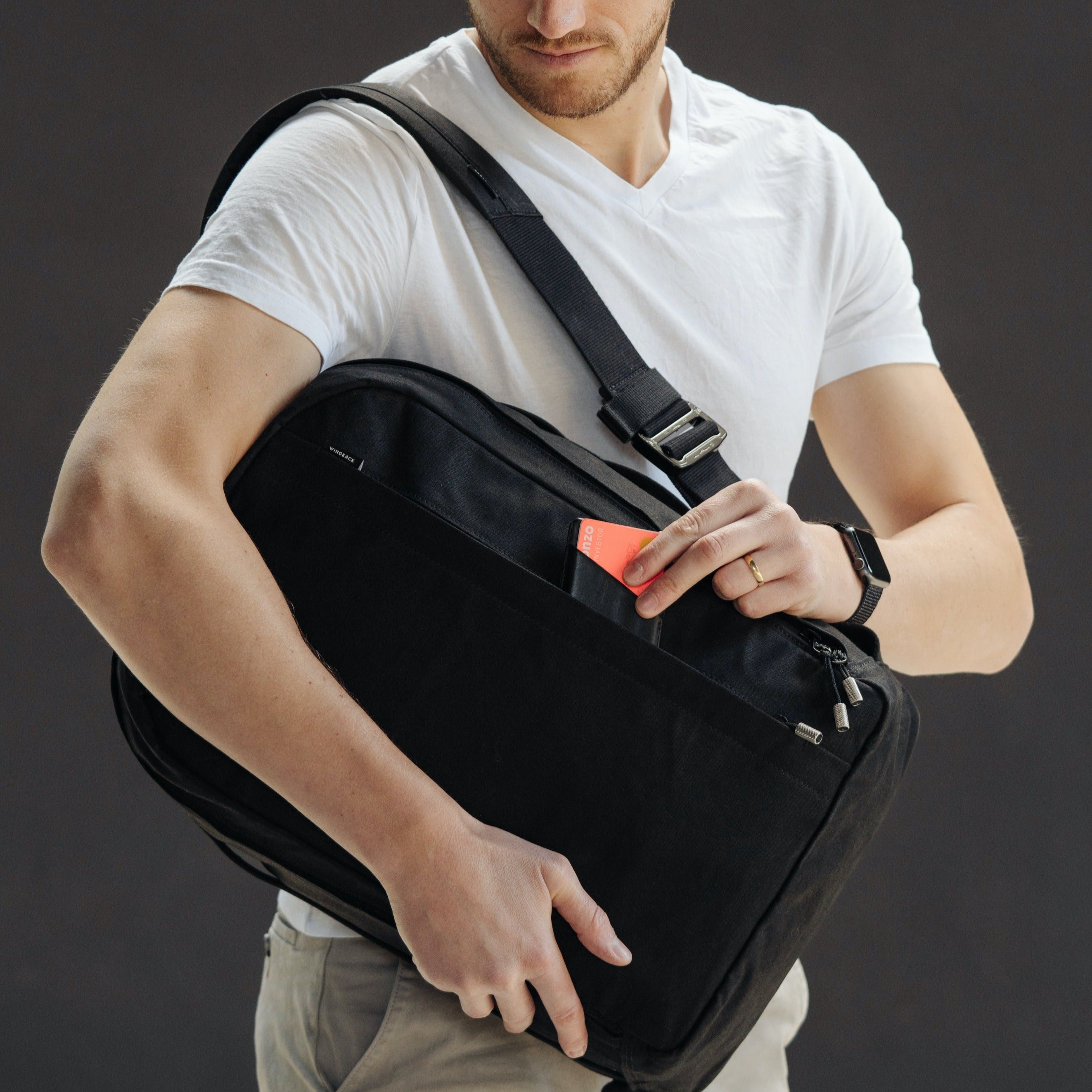 W301BLA-MAR-STE Ежедневная упаковка 21 л — морская/нержавеющая сталь Wingback  - Вид №15