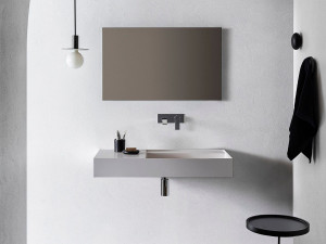 Прямоугольный подвесной одиночный умывальник