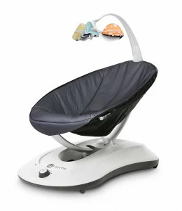 Кресло-качалка детское Рокару RockaRoo графитовый меш 4MOMS  322511 Черный