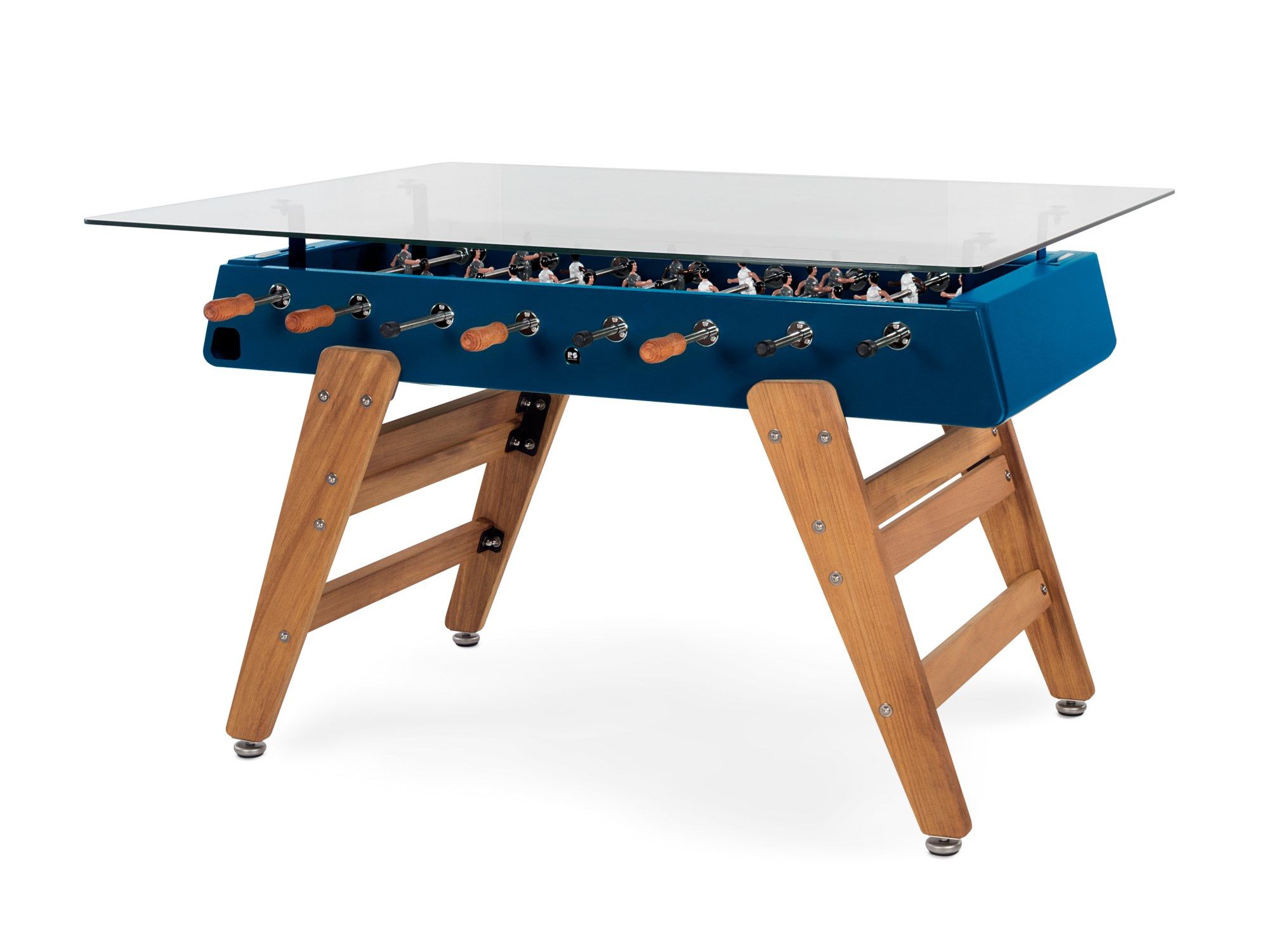 Прямоугольный обеденный стол из стали и стекла RS Barcelona RS3 WOOD ARCH-00114353 - Вид №4