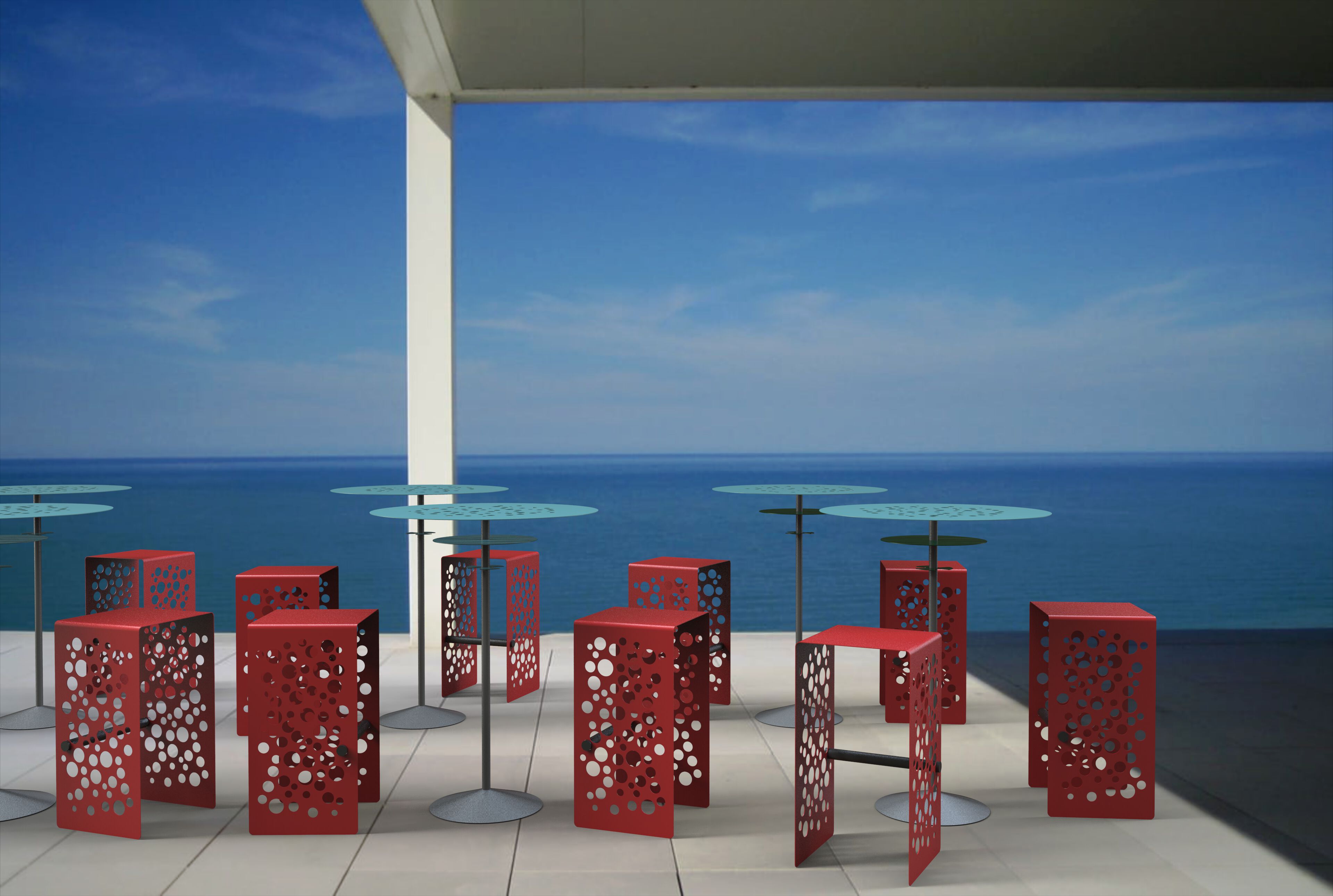 Наружное сиденье из листового металла CITYSì Levante ARCH-00074803 - Вид №4