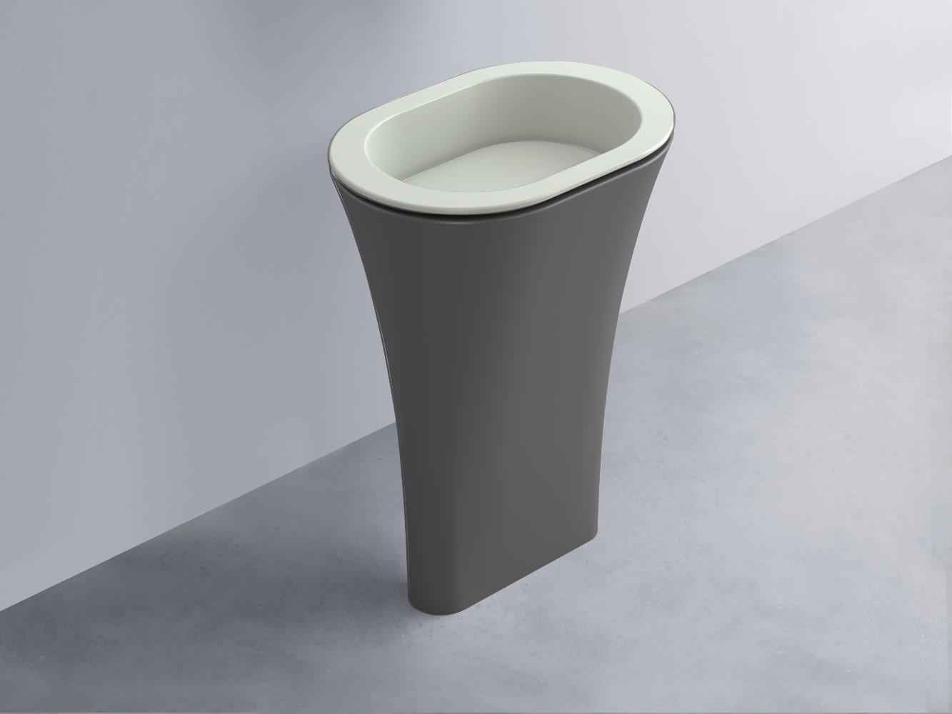 AMLA65-PM+AMPILO-PM+AMCOLO-CM Раковина Amedeo Ovale отдельностоящая cielo Enjoy + Amedeo Ceramica Cielo