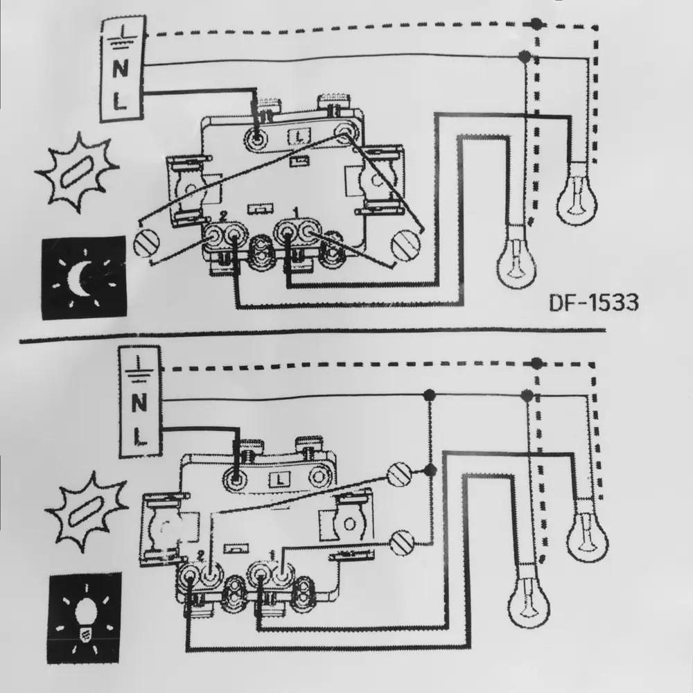 LEXMAN LILIAN — двухклавишный выключатель с подсветкой в цвете «Титан» 86761707 STLM-1117900 - Вид №5
