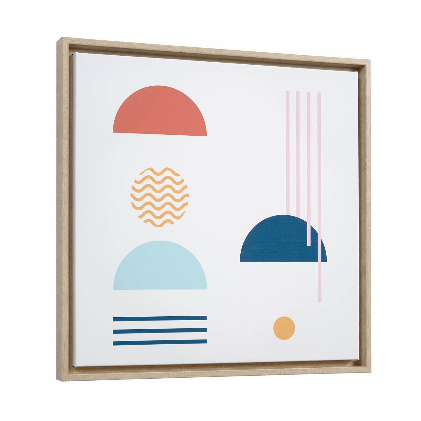 090103 Картина 50 x 50 cm синий полукруг La Forma Gelsina  - Вид №1