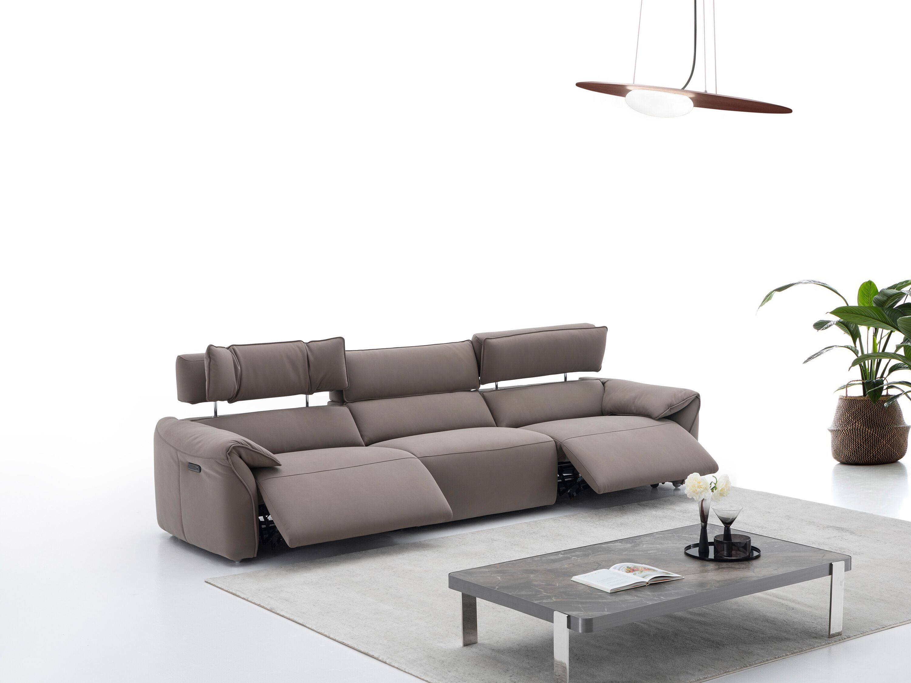 3-местный кожаный диван с электроприводом CAMPO DE' FIORI CL333 ARCH-00006989 - Вид №4