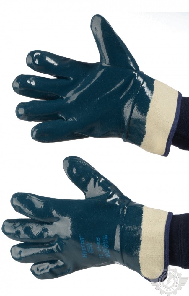61239 Перчатки-краги ActivArmr® Hycron® 27-805 с полным нитриловым покрытием Ansell  Средства защиты рук  размер 10 