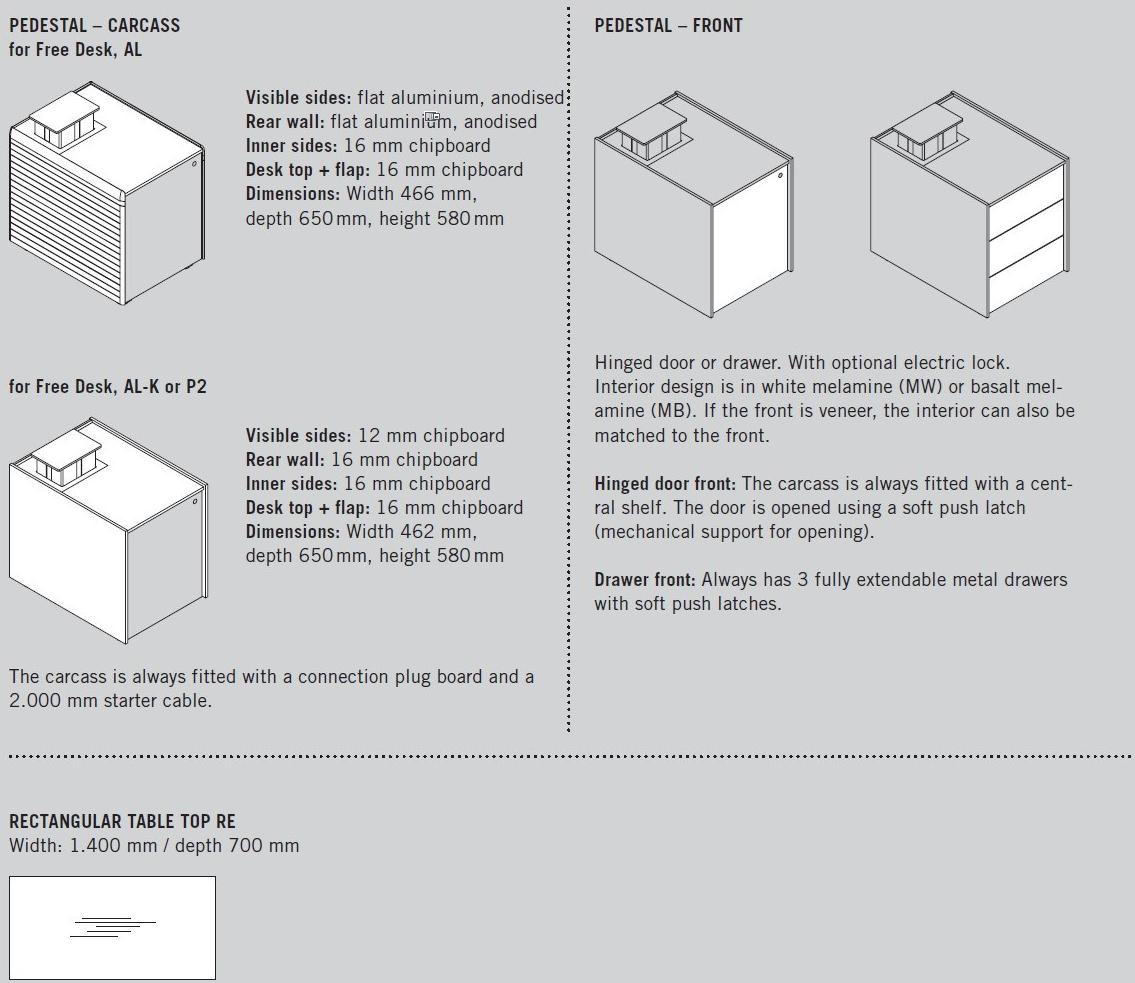 BENE Прямоугольный стол с регулируемой высотой sun-id-1503866 - Вид №2