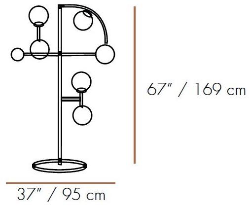 UTU Soulful Lighting Торшер из металла Helio Santreyd sun-id-1406268 - Вид №2