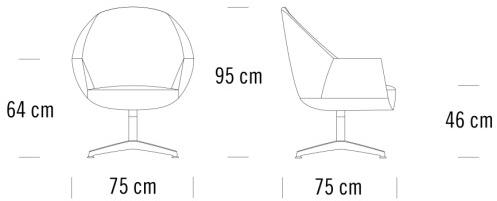 Thonet Кресло с 4-мя спицами 830 sun-id-1476895 - Вид №3
