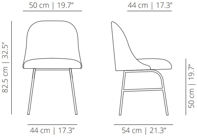 Viccarbe Стул из ткани Aleta sun-id-1439176 - Вид №6
