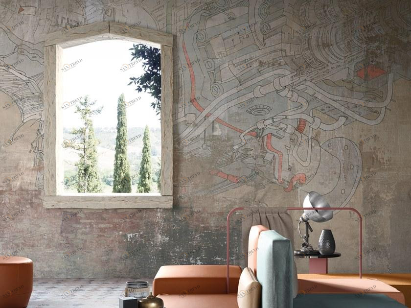 Tecnografica Обои с цифровой печатью Modern affresco sun-id-1476724