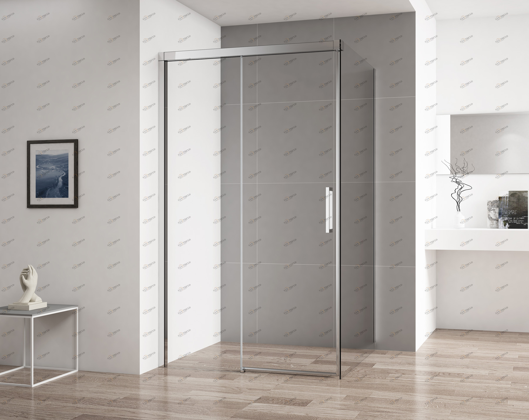 Душевой уголок CEZARES DUET SOFT-AH-1-120/90-C-Cr 