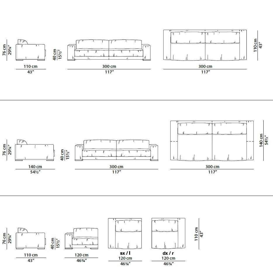 Кожаный диван Baxter BUDAPEST SOFT ARCH-00075536 - Вид №11
