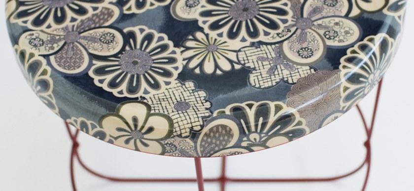Moroso Круглый журнальный столик из полиэфирной смолы со стальным основанием sun-id-1456689 - Вид №12