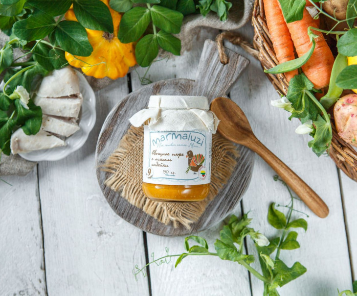 5214 Пюре овощное с индейкой с 9-ти месяцев Вкусляндия 