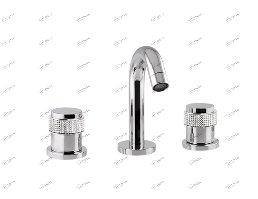 071421.H00.50 Биде с тремя отверстиями и Swarovski Яркий хром Mestre 