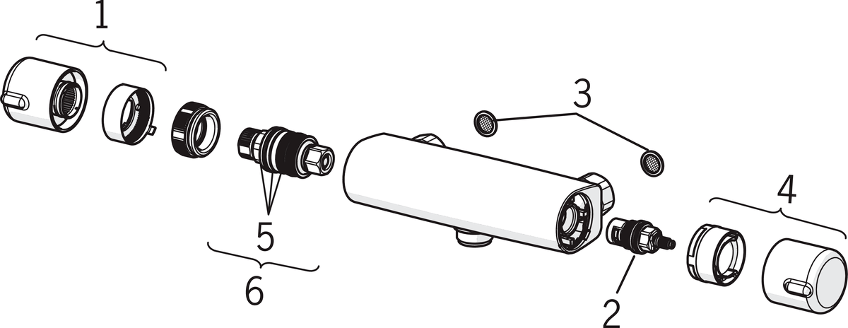 Oras 7447X Смеситель для душа 7447X Nova Хром  - Вид №5