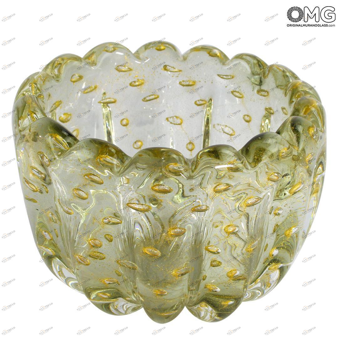 4833 ORIGINALMURANOGLASS Ваза Провенца - соммерсо - муранское стекло OMG 12 см 