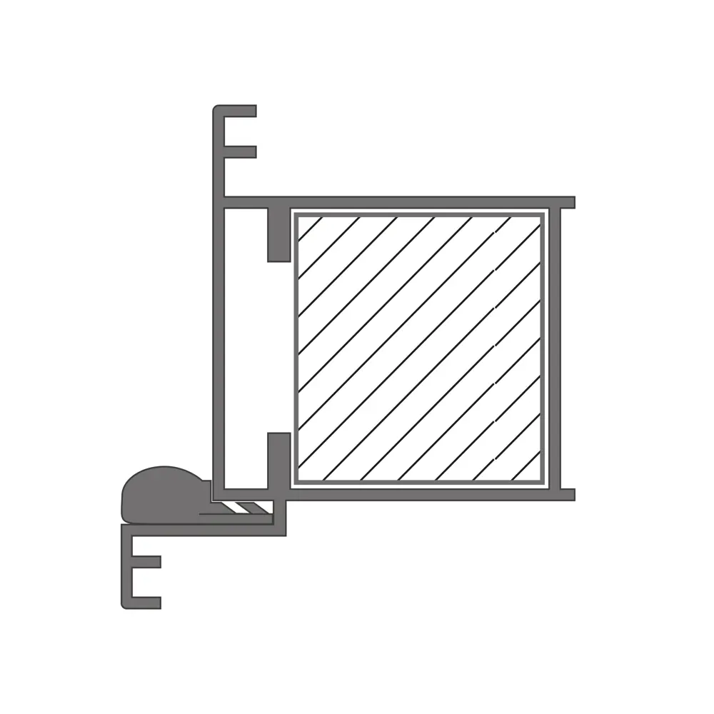 Дверная коробка Invisible 2300x59x45 мм цвет серый VELLDORIS STLM-2084625 - Вид №2