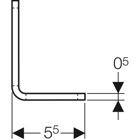 461.002.00.1 Монтажный кронштейн Geberit GIS 7,5 x 5,5 см Geberit  - Вид №3