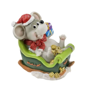 93724358 Новогодняя фигура Monte Christmas Санта-Крыс 11 см STLM-0957483