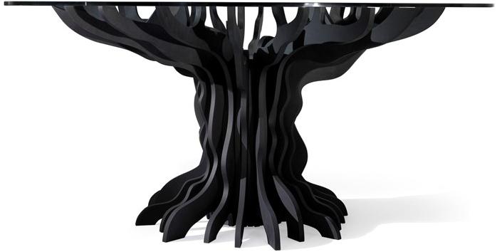 ALBEDO Круглый стол из березы и хрусталя Tale sun-id-1423582 - Вид №2