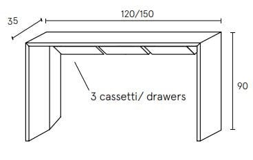 Консоль с ящиками ALBEDO Praia ARCH-00075885 - Вид №11
