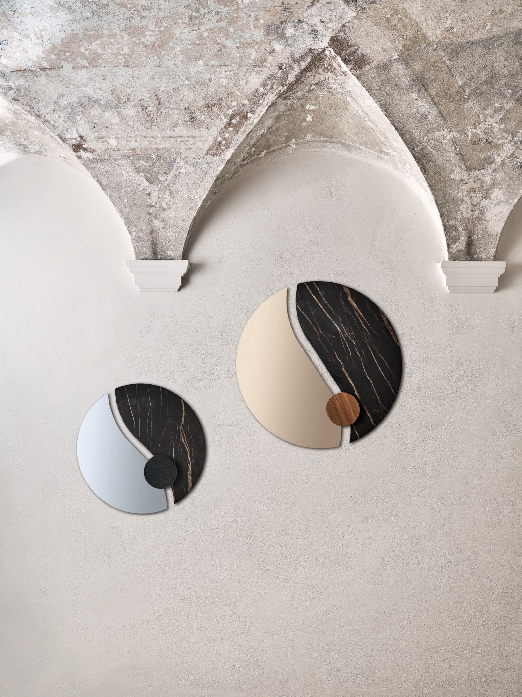 Хрустальное зеркало и Супермармо стены Bontempi Casa LUXOR ARCH-00052916 - Вид №3