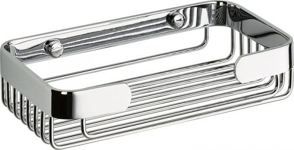 H231/CR Sanibano, решетка прямоугольная 1-уровневая, длина 19,5 см, цвет хром 