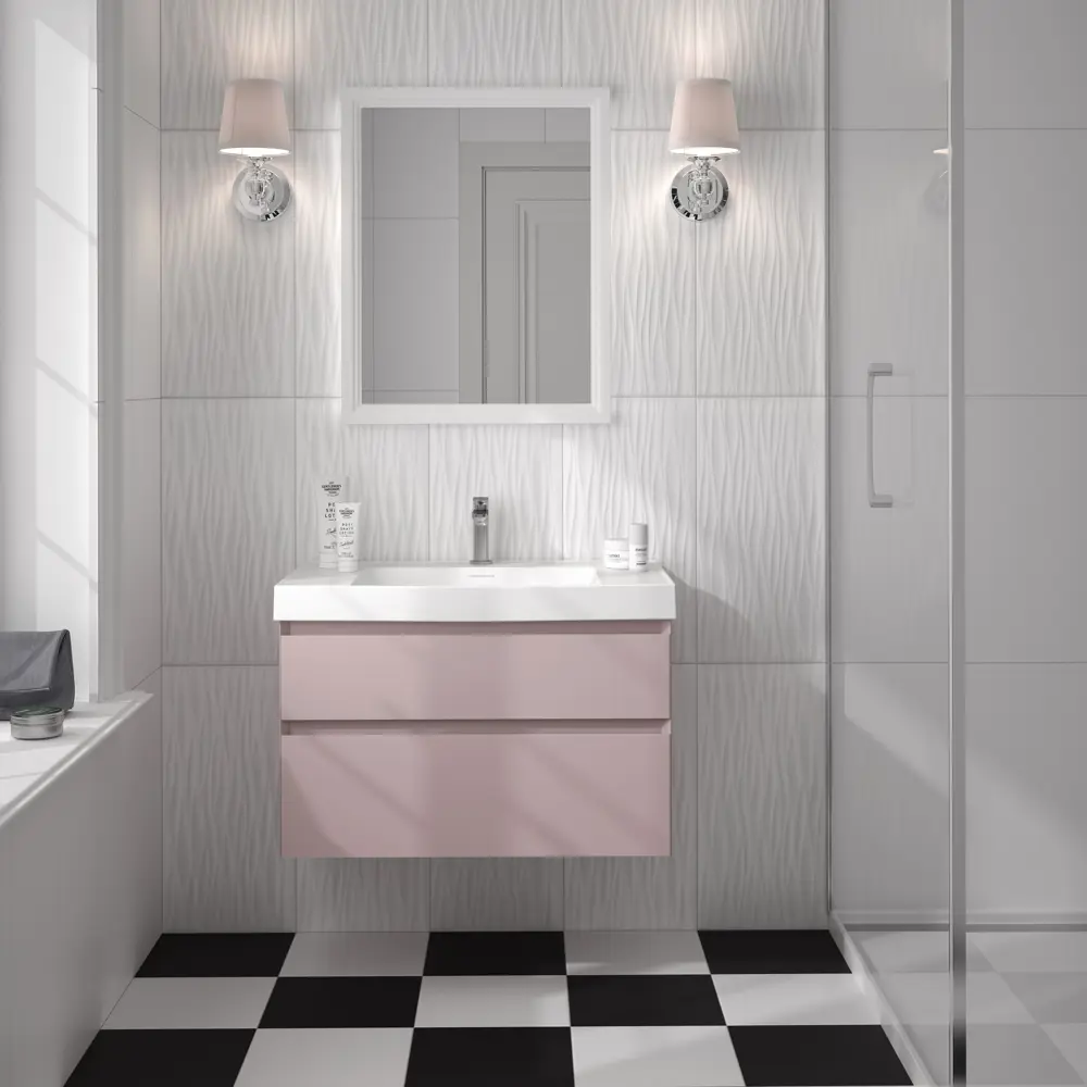 Плитка настенная Kerama Marazzi Айс 3D 29.5x59.5 см см 1.08 м² цвет белый глянцевый 82508029 STLM-2068853 Белая Плитка - Вид №4