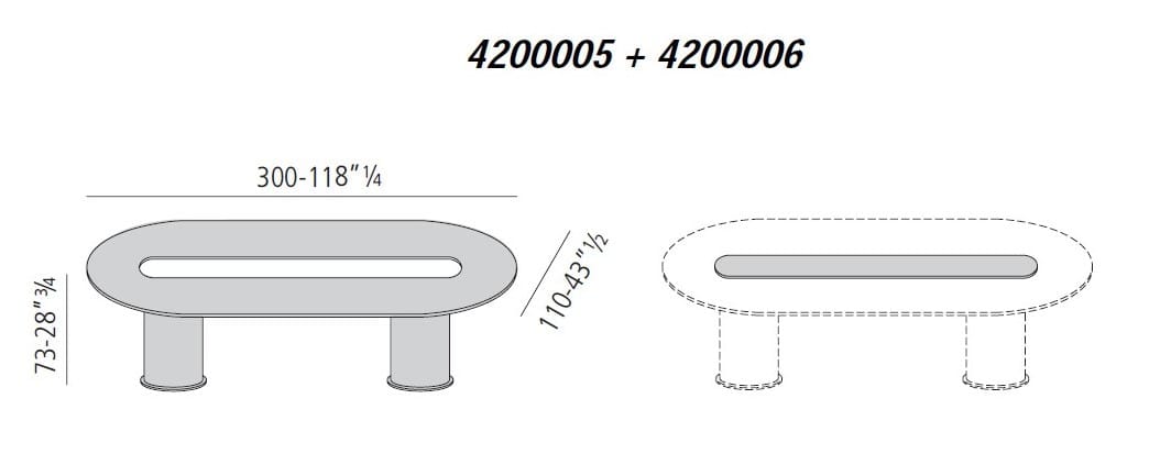 Круглый обеденный стол Vibieffe 4200 CIRCLE ARCH-00131957 - Вид №8