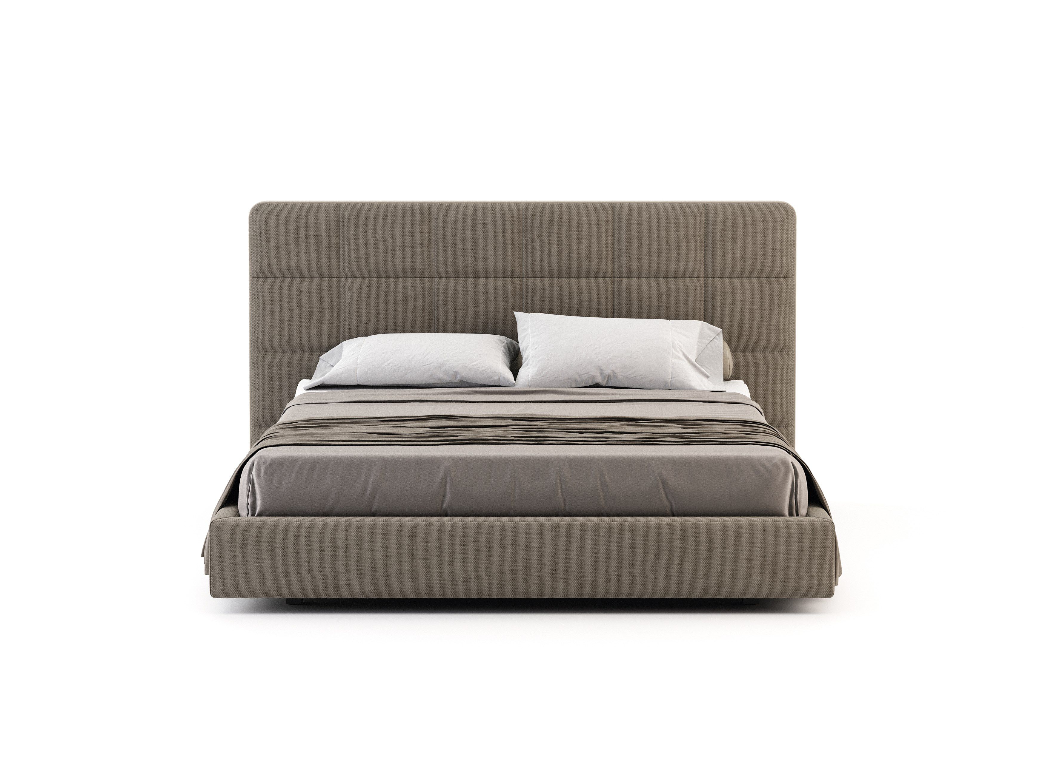 Бархатная двуспальная кровать с мягким изголовьем Stylish Club Мадрид ARCH-00147357 - Вид №14