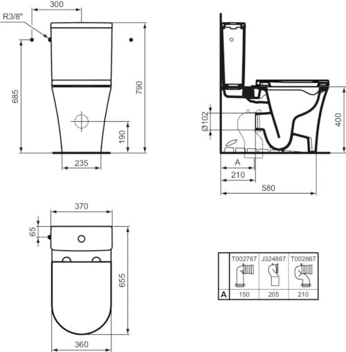 Керамический туалет без бриды Ideal Standard La Dolce Vita ARCH-00059491 - Вид №27